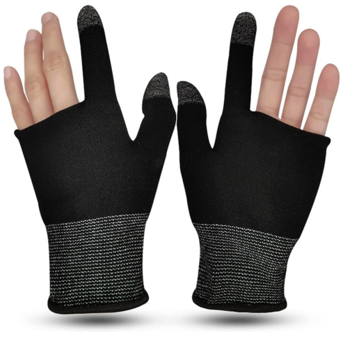 Gants de jeu anti-rayures pour gamer – Lot de 2 pièces – Accessoires pour smartphone – Confortables et anti-transpiration
